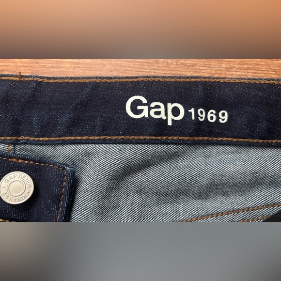 Gap Long & Lean Denim in Dark Wash Size 34R - Picture 6 of 8